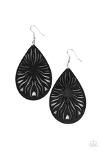 Load image into Gallery viewer, Sunny Incantations Black Wood Earrings