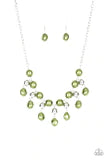 Load image into Gallery viewer, Queen of the Gala Green Necklace