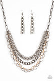 Load image into Gallery viewer, Word on the Street Multi/Gold Necklace