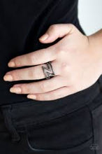 Load image into Gallery viewer, 5th Avenue Flash Black Skinny Band Ring - Angie's $5.00 Bling