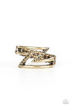 Load image into Gallery viewer, 5th Avenue Flash Brass Skinny Band Ring