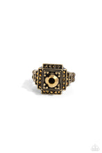 Load image into Gallery viewer, Polished Pantheon Brass Skinny Band Ring