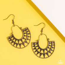 Load image into Gallery viewer, Solar Surge Brass Earrings