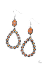 Load image into Gallery viewer, Farmhouse Fashion Show Orange Earrings