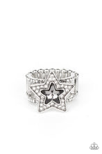 Load image into Gallery viewer, One Nation Under Sparkle Silver Ring