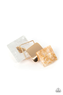 Geometrically Gatsby White Hair Clip