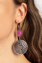 Load image into Gallery viewer, Eloquently Eden Pink Earrings