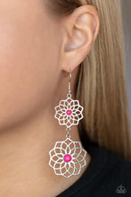 Load image into Gallery viewer, Posh Posy Pink Earrings