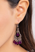 Load image into Gallery viewer, Beachside Ballroom Purple Earrings