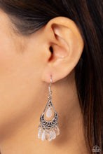 Load image into Gallery viewer, Beachside Ballroom White Earrings