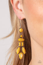 Load image into Gallery viewer, Visually Vivacious Yellow Earrings
