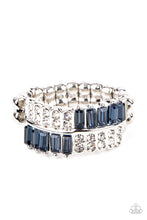 Load image into Gallery viewer, Put Them in Check Blue Skinny Band Ring