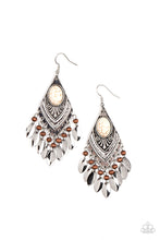 Load image into Gallery viewer, Earthy Etiquette White Earrings