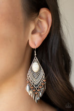 Load image into Gallery viewer, Earthy Etiquette White Earrings