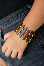 Load image into Gallery viewer, Coronado Cabana Yellow Wood Bracelet