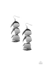 Load image into Gallery viewer, Modishly Metallic Black Earrings