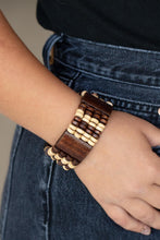 Load image into Gallery viewer, Aruba Attire Brown Wood Bracelet