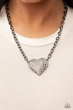 Load image into Gallery viewer, Heartbreakingly Blingy Black Necklace