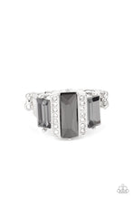 Load image into Gallery viewer, A GLITZY Verdict Silver Skinny Band Ring