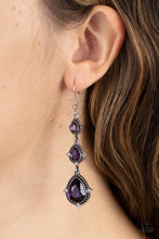 Load image into Gallery viewer, Prague Princess Purple Earrings