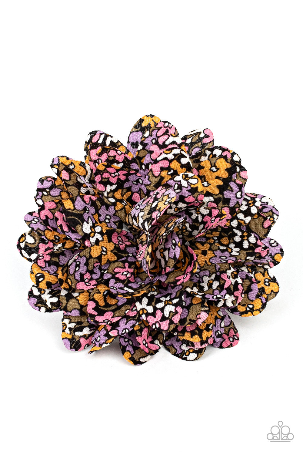 Positively Flower Patch Black Hair Clip