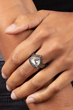 Load image into Gallery viewer, Tour de Timeless Black Skinny Band Ring