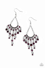 Load image into Gallery viewer, Commanding Candescence Purple Earrings
