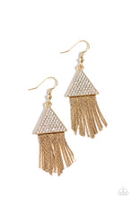 Load image into Gallery viewer, Pyramid SHEEN Gold Earrings