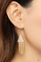 Load image into Gallery viewer, Pyramid SHEEN Gold Earrings