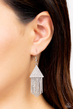 Load image into Gallery viewer, Pyramid SHEEN  White Earrings