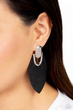 Load image into Gallery viewer, Wildly Workable Black Leather Earrings