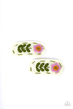 Load image into Gallery viewer, Floral Whimsy Purple Hair Clip
