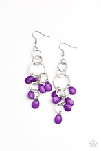 Load image into Gallery viewer, Sandcastle Sunset Purple Earrings