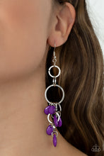 Load image into Gallery viewer, Sandcastle Sunset Purple Earrings