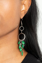 Load image into Gallery viewer, Sandcastle Sunset Green Earrings