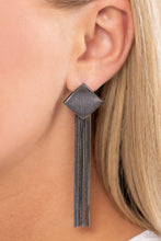 Load image into Gallery viewer, Experimental Elegance Black Earrings