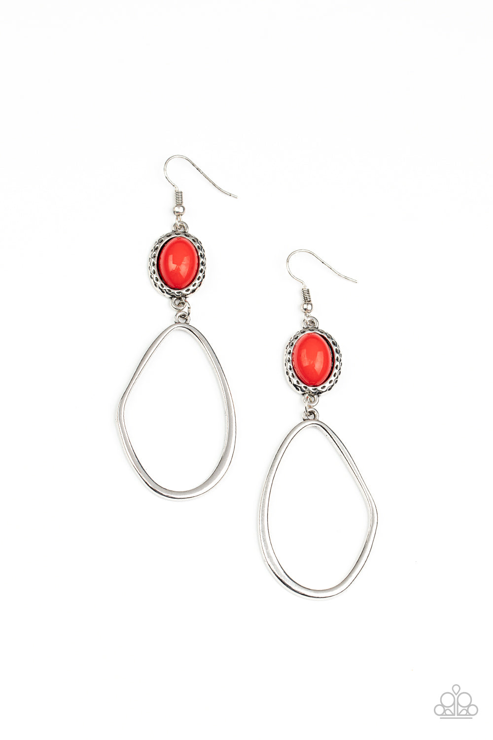 Adventurous Allure Red Earrings