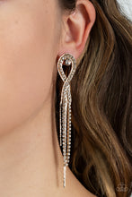 Load image into Gallery viewer, Luxury Lasso Gold Post Earrings