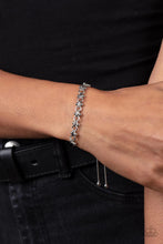 Load image into Gallery viewer, Slide On Over Silver Bracelet
