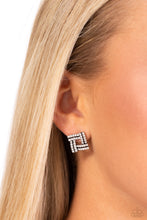 Load image into Gallery viewer, Times Square Scandalous White Post Earrings