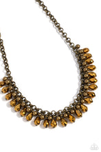 Load image into Gallery viewer, Metro Monarchy Brass Necklace