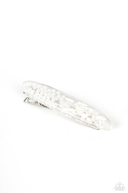 Sea Story White Hair Clip