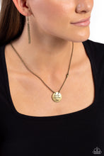Load image into Gallery viewer, Live The Life You Love Brass Necklace