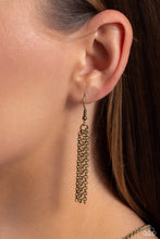 Load image into Gallery viewer, Live The Life You Love Brass Necklace