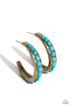 Load image into Gallery viewer, Rural Relaxation Brass Hoop Earrings