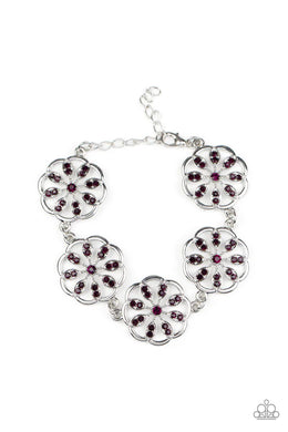Blooming Bling Purple Bracelet