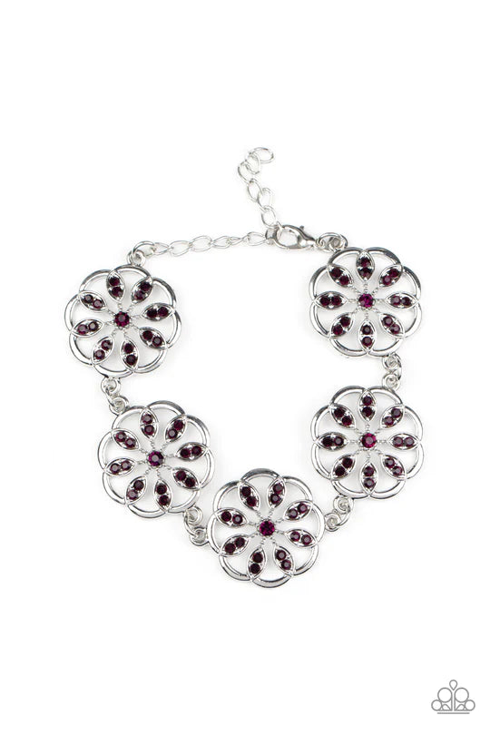 Blooming Bling Purple Bracelet