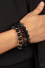 Load image into Gallery viewer, Poshly Packing Black Bracelet