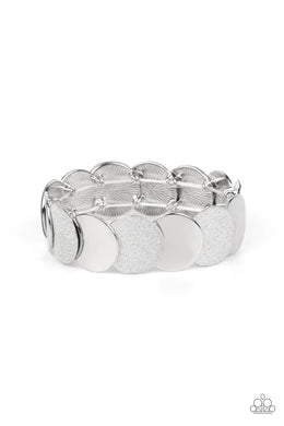 Demurely Disco Silver Bracelet