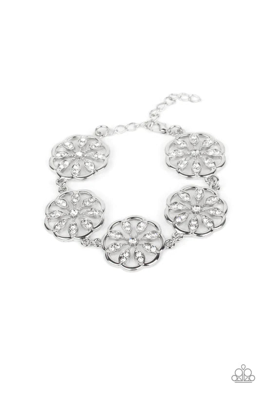 Blooming Bling White Bracelet